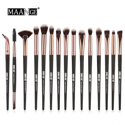 

Toponeto 15Pcs Wooden Cosmetic Eyebrow Eyeshadow Foundation Brush Makeup Brushes