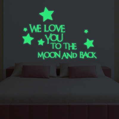 

1 Set 3D Star Glow In The Dark Luminous Ceiling Wall Stickers Kids Baby Bedroom