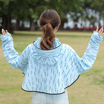 

Sunscreen Girls New Mid-long Summer Sunscreen Wear Fairys Breathable&Ultraviolet-proof Loose Coat Cycling