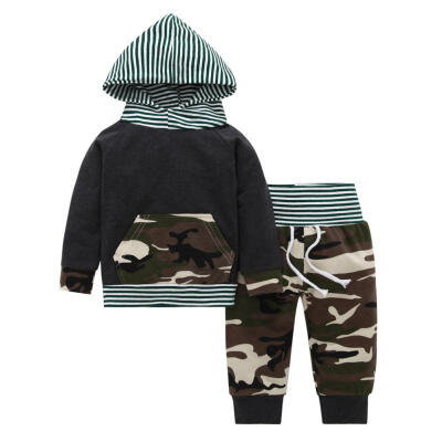 

Winter Cotton Baby Boys Clothes Set 2pcs Long Sleeve Hoodies Pants Outfits