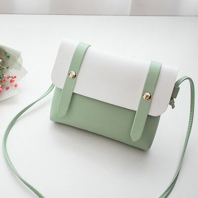 

Tailored Fashion Womens Contrast Color Buckle Chain Shoulder Bag Messenger Bag