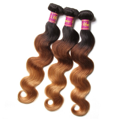 

UNice 8A Malaysian Virgin Human Hair Body Wave 3 Bundles Ombre T1B427