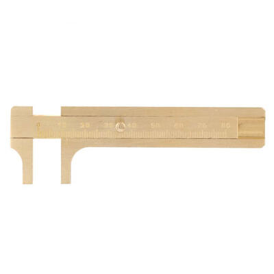 

Greensen Measuring Tool Portable Solid Copper Vernier Caliper 0-80mm Caliper Ruler for Archaeology
