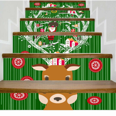 

Toponeto Christmas Decoration Stair Stickers Christmas Stairs Stickers Wall Stickers