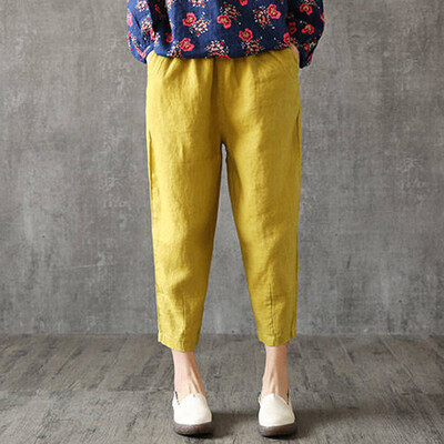

Womens Casual Harem Wide Leg Pants Summer Ladies Yoga Long Loose Baggy Trousers