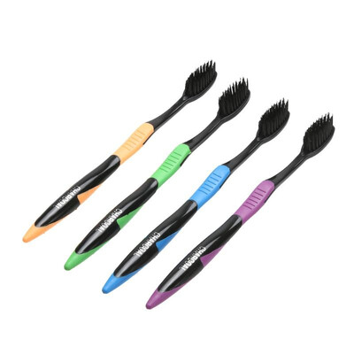 

4Pcs Bamboo Charcoal Toothbrush Oral Dental Care Soft Nano Teeth Brush Set