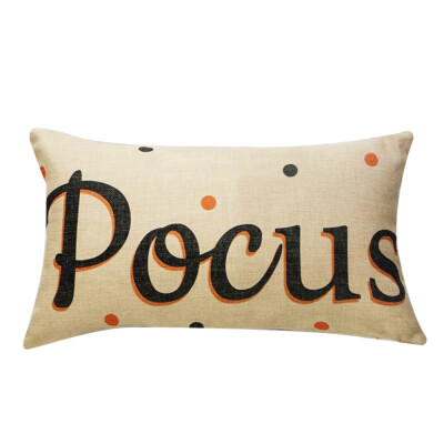 

〖Follure〗Halloween Pillow Cases Linen Sofa Pumpkin ghosts Cushion Cover Home Decor