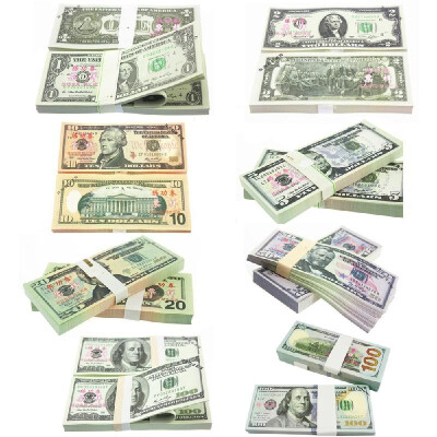 

20PcsPack USD Paper Bar Atmosphere Props Money for Movie TV Video Novelty Photography Tools