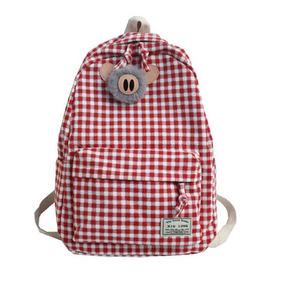 

Schoolbag female Korean high school Hyun-a Kim Mori Japanese girl backpack female ins wind super cool pendant ugly cute
