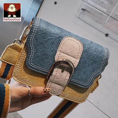

Small bag women 2019 new Korean version of Joker Messenger bag fashion Hong Kong style shoulder bag color small square bag