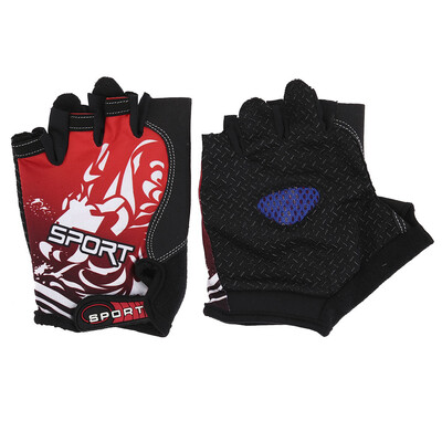 

A Pair New Summer Breathable Thin Section Ice Silk Half Finger Gloves Outdoor Mountaineering Riding Sports Fingerless Gloves