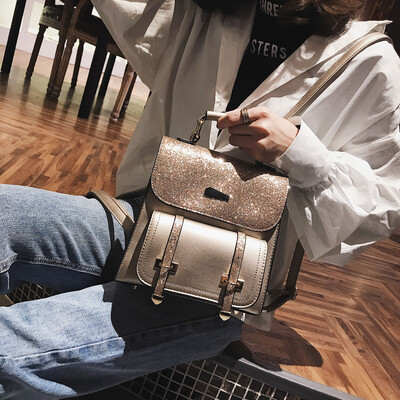 

Tailored Fashion Women Outdoor Sequins Colorful Backpacks Travel Bag School Package