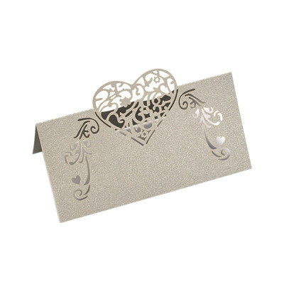 

New Hot 50PCS Love Wedding Seat Card Invitation Card Holiday Day Blessing Greeting Card for Universal Setting the Atmosphere Table