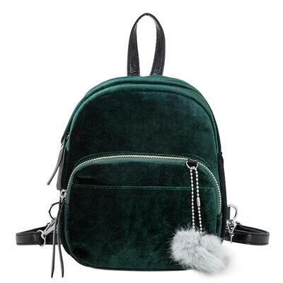 

Casual Women Shoulder Bags Velvet Backpacks Girls Travel Simple Schoolbags