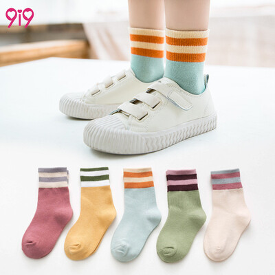 

9i9 5 double autumn&winter striped baby socks 1900303 A section 6-8 years old