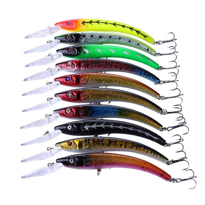 

VISSEN 10PCS 155CM 16G Deep Sea Minnow Fishing Lure Long-distance Sub-bait Minor Fishing Gear Fishing Bait