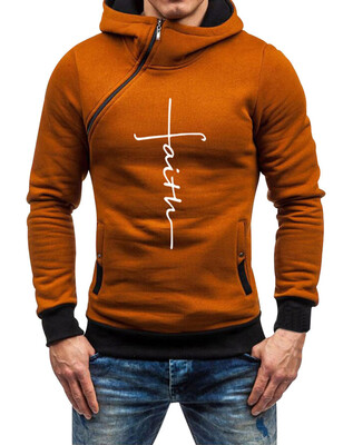 

Men Faith Pullover Christian Sweater Hooded Hoodie Inspirational Sweatshirt Tops