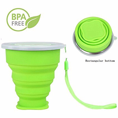 

Outdoor Silicone Collapsible Travel Cup Moutaineering Retractable Water Bottle