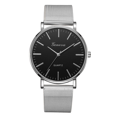 

Gobestart Fashion Casual Unobtrusive Simple Single Business Net With Strap Mens Watch