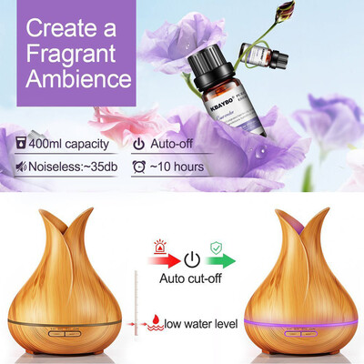 

〖Follure〗Air Aroma Humidifier Ultrasonic Air Aromatherapy Essential Oil Diffuser 400ml