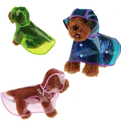 

Cute Pet Dog Waterproof Raincoat Jumper Vest Clothes Puppy Cat Coat Winter Rain