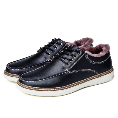 

Autumn leather flat shoes mens tide shoes England tie business shoes youth trend casual shoes