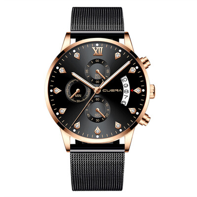 

Gobestart Stainless Steel Luxury Men Fashion Military Analog Sport Quartz Wrist Watch