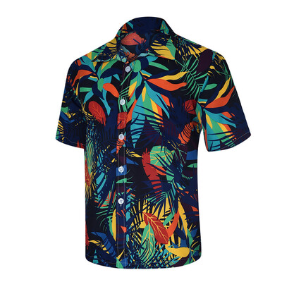 

Tailored Spring&Summer Fashion Couple Personal Printed Short-sleeved Beach Tops