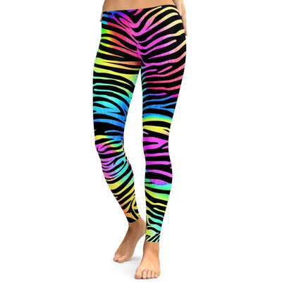 

Tailored Women Yoga Fitness Leggings Running Gym Stretch Sports Striped Pants Trousers