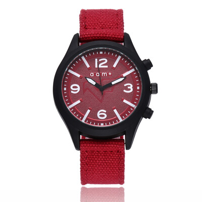 

Simple scale mens watch sports military ribbon stone