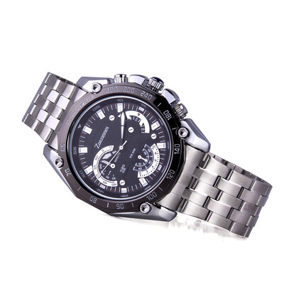 

Zuejannes mens watch quartz watch business simple trend big three-pin waterproof watch steel belt high-grade quartz watch