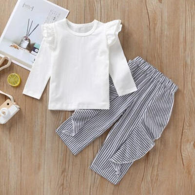 

Toddler Kids Baby Girls Clothes Toddler Cotton TopsLong Pants Outfits Tracksuit