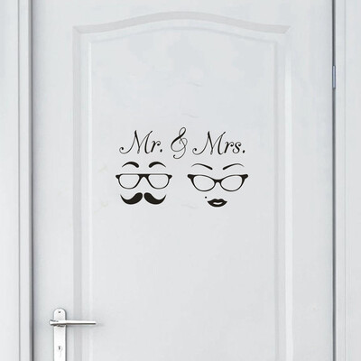

〖Follure〗MR & MRS Home Decor Wall Sticker Decal Bedroom Door Vinyl Art Mural