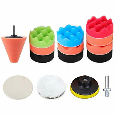 

15 pcsSet Buffing & Polishing Pads Sponge Car Foam Kit Compound Drill