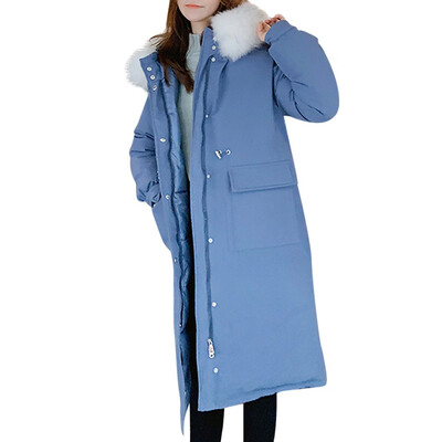 

Toponeto Women Winter Warm Thick Outerwear Hooded Coat Slim Cotton-padded Jacket