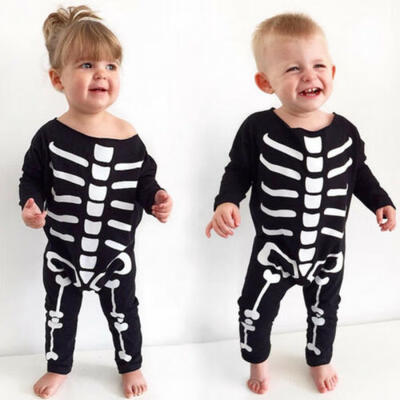 

UK Newborn Baby Boys Girls Infant Halloween Rompers Jumpsuit Bodysuit Outfits