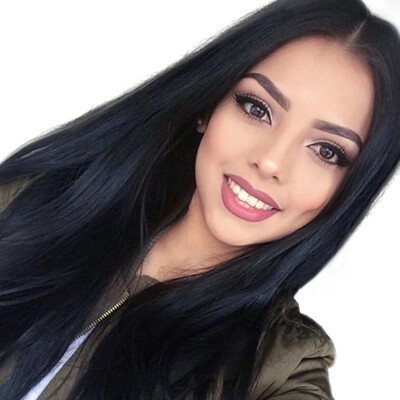 

Gobestart Medium Length Body Black Natural Low Temperature Synthetic Wigs Hair For Black