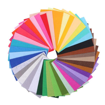 

40pcs Colorful Non-woven Cloth Felts Polyester Fabrics for Sewing Dolls