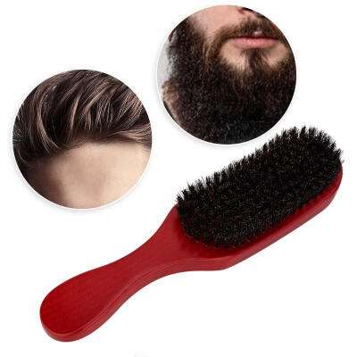 

Greensen Professional Wooden Oil Head Comb Beard Whiskers Care Hairdressing Hair Brush ToolRed