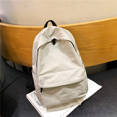 

Recreational Simple Backpack Girls High School Students Shoulder Bag Korean version of ulzzang Girls in Wind Junior High School Ba