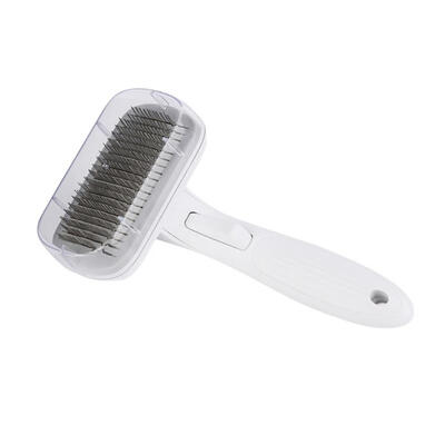 

Pet Automatic Self Cleaning Slicker Brush Dog Cat Stainless Steel Pins Grooming Comb For Tangled Hair