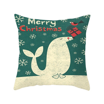 

Tailored Merry Christmas Soft Peach skin Throw Pillow Pillow Cover 45x45cm Home Decor