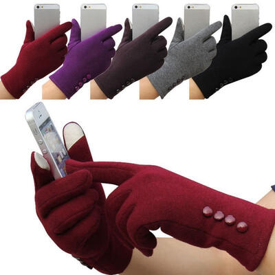 

Fashion New Womens Gloves Winter Gloves Ladies Cotton Mittens Outdoor Touch Screen