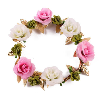 

Baby Newborn Flower Headband Floral Garland Crown Headwear Photography Prop