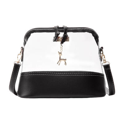 

Girls Transparent Deer Shoulder Messenger Handbags Women PVC Crossbody Bags