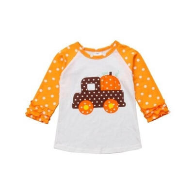 

Hot Toddler Kids Baby Girl Boy Cotton Long Sleeve Ruffles Princess Tops Blouses