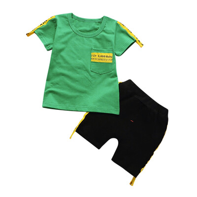 

2Pcs Infant Baby Boys Girls Letter Print TopsPants Outfits Clothes Set