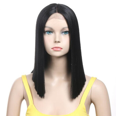 

Noble Hair Synthetic Lace Front Wig Straight Hair 14 Inch Lace Wigs For Black Women Ombre Hair Synthetic Lace Front Wig
