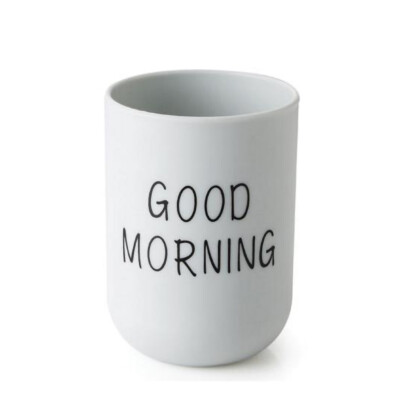 

Gobestart Bathroom Toothbrush Circular Cup Simple Plain Cup Couple Tooth Cup Good Morning