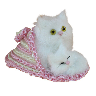 

Siaonvr Cute Toys Cute Plush 2 Cats Soft Toys Doll Lifelike Simulation Gifts for Kids En